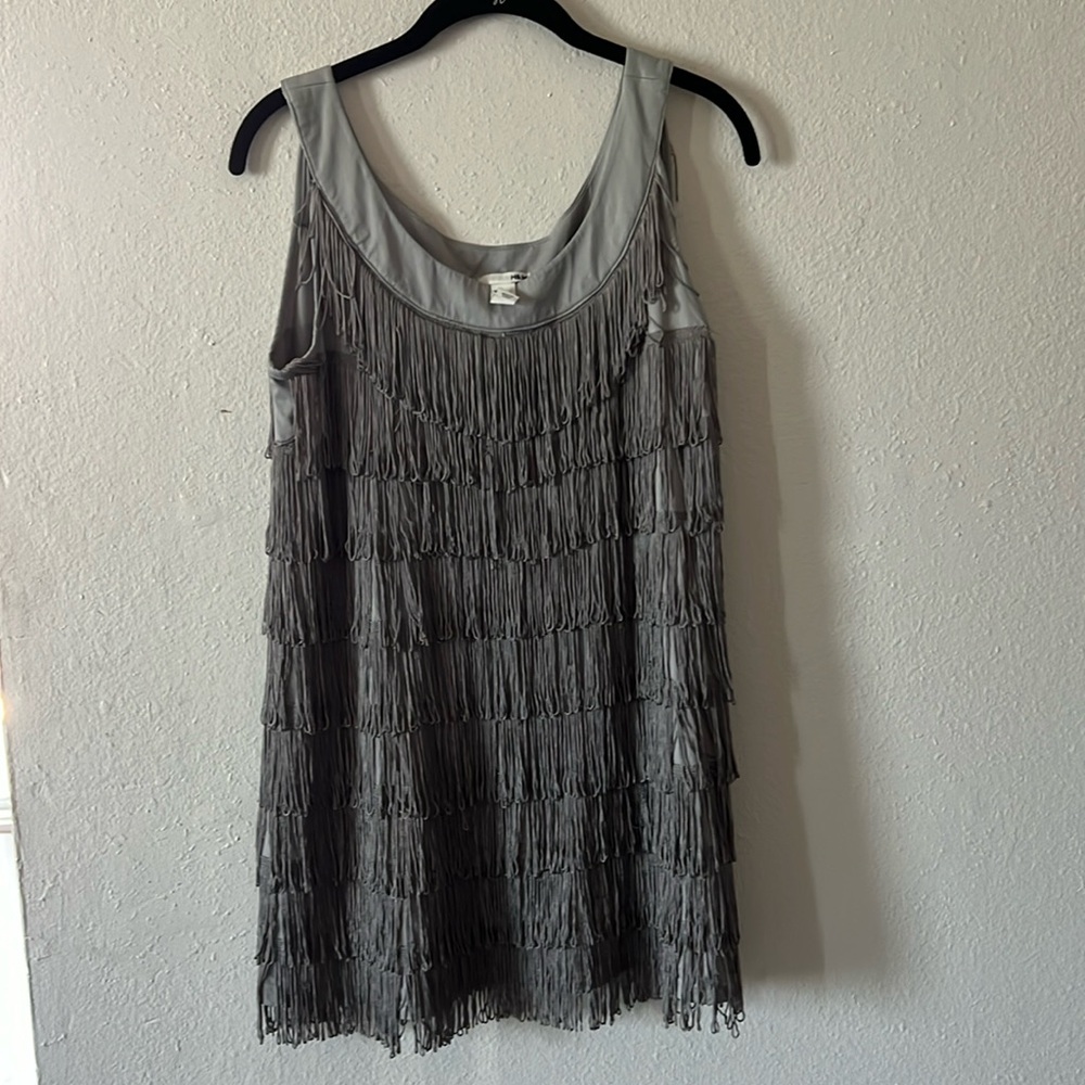 H&M Flapper Fringe Mini Dress Size Medium